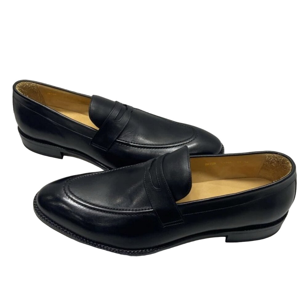 NEW BECKETT SIMONON Cohen Loafers Black Leather Men's Size 14